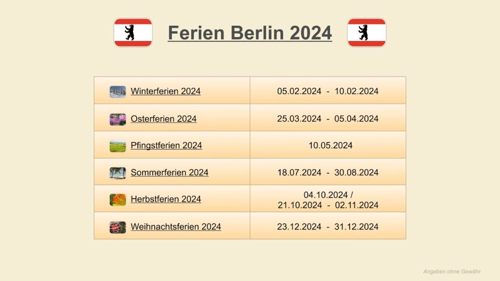 ferien berlin 2024