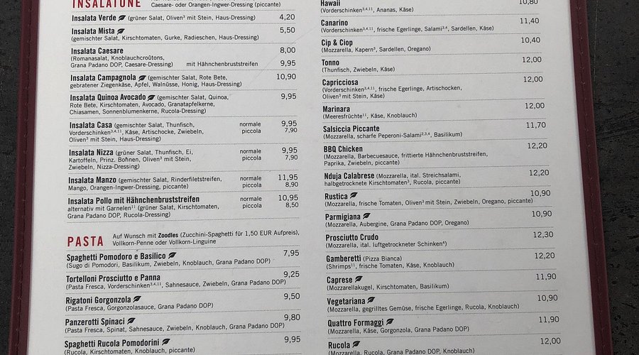 l'osteria speisekarte preise pdf