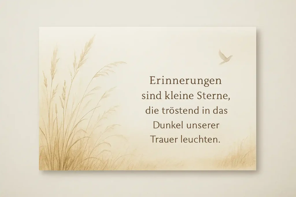 trauerkarte schreiben