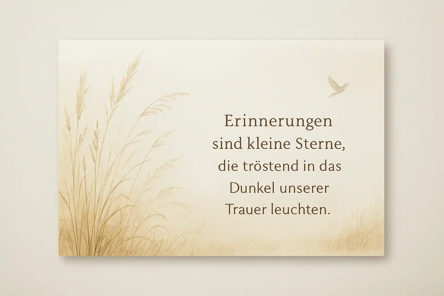 trauerkarte schreiben